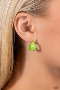 Paparazzi Cover PEARL - Green Earring