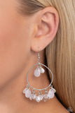 Paparazzi Elite Expression - White Earring