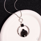 Paparazzi Tastefully Transparent - Black Necklace