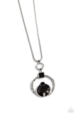 Paparazzi Tastefully Transparent - Black Necklace