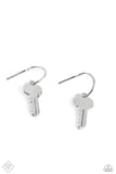 Paparazzi The Key to Everything - Silver Earrings