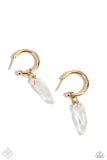 Paparazzi Excavated Elegance - Gold Earrings