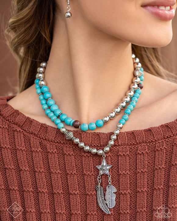 Paparazzi Restful Radiance - Blue Necklace