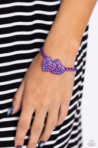 Paparazzi Lovestruck Lineup - Purple Bracelet