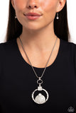 Paparazzi Tastefully Transparent - Silver Necklace