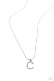 Paparazzi Letter of the Law - White - C Necklace