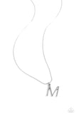 Paparazzi Letter of the Law - White - M Necklace