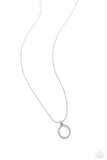 Paparazzi Letter of the Law - White - O Necklace