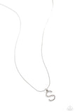 Paparazzi Letter of the Law - White - S Necklace