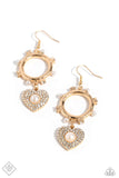 Paparazzi ♥ Romantic Relic - Gold ♥ Earrings