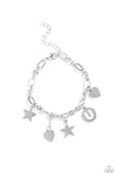 Paparazzi Legacy Letters - White - U Bracelet
