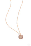 Paparazzi Initial Elegance - Rose Gold - B Necklace