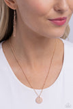 Paparazzi Initial Elegance - Rose Gold - J Necklace