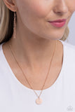 Paparazzi Initial Elegance - Rose Gold - O Necklace