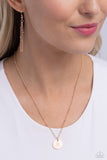 Paparazzi Initial Elegance - Rose Gold - R Necklace