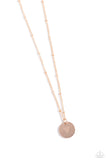 Paparazzi Initial Elegance - Rose Gold - V Necklace