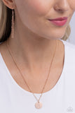 Paparazzi Initial Elegance - Rose Gold - Y Necklace