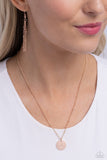 Paparazzi Initial Elegance - Rose Gold - Z Necklace