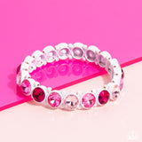 Paparazzi Sugar-Coated Sparkle - Pink Bracelet