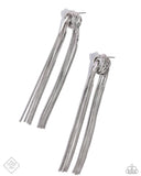 Paparazzi All STRANDS On Deck - Silver Earring