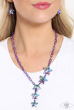 Paparazzi Star-Crossed Sparkle - Purple Necklace