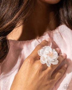 Paparazzi Petal Privilege - White Ring