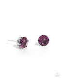 Paparazzi Breathtaking Birthstone February - Purple Earring