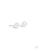 Paparazzi Breathtaking Birthstone June - White Earring