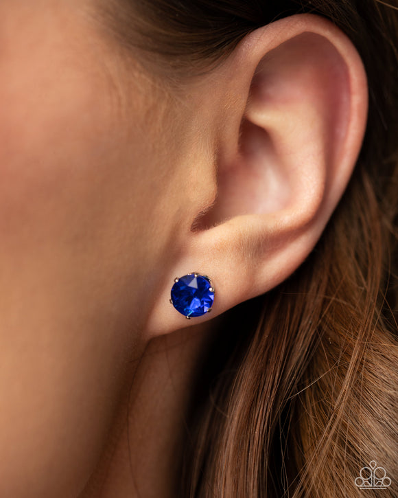 Paparazzi Breathtaking Birthstone September - Blue Earring