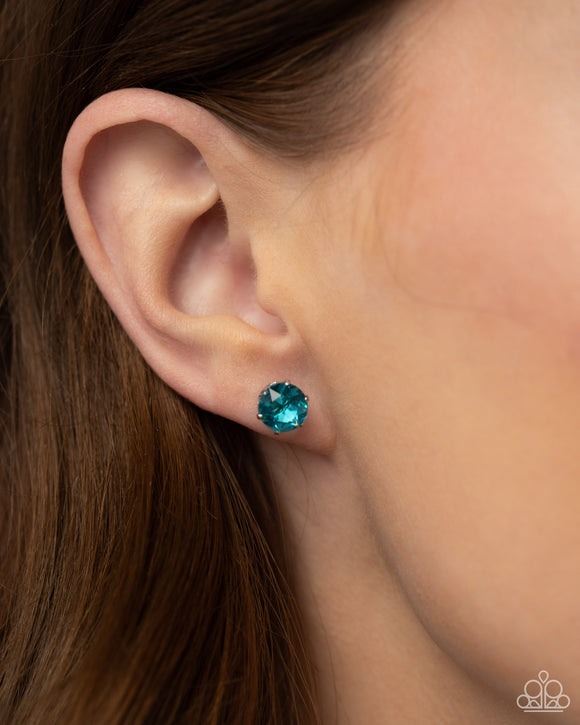 Paparazzi Breathtaking Birthstone December - Blue Earring