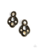 Paparazzi Handcrafted Horseshoe - Brass Earring