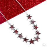 Paparazzi Star Quality Sensation - Red Necklace