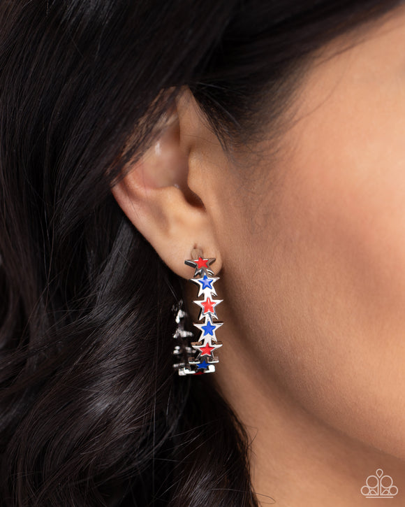 Paparazzi Star Spangled Statement - Multi Earring