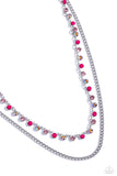 Paparazzi Delicate Dame - Pink Necklace