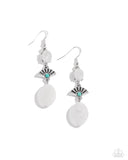 Paparazzi Creative Cascade - White Earring