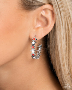 Paparazzi Star Spangled Statement Earring