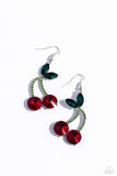 Paparazzi Cherry Cameo - Red Earring