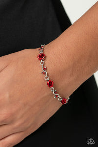 Paparazzi Roses Supposes - Red Bracelet