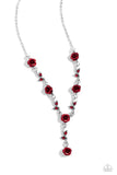 Paparazzi ROSE Without Saying... - Red Necklace