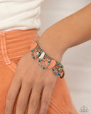 Paparazzi HEART Time - Orange Bracelet