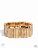Paparazzi Linear Legend - Gold Bracelet
