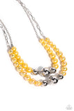 Paparazzi Ballroom Balance - Yellow Necklace