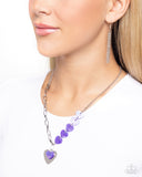 Paparazzi HEART Of The Movement - Purple Necklace