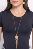 Paparazzi Tassel Tenure - Gold Necklace