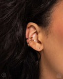 Paparazzi Barbell Beauty - Gold Earring