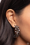 Paparazzi Floral Flamenco - Black Earring