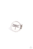 Paparazzi Debonair Dragonfly - White Ring