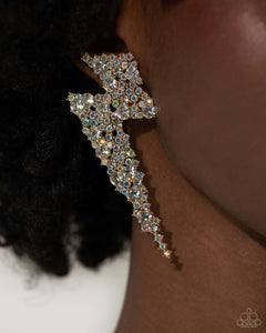 Paparazzi Electric Effulgence - Gold Earrings