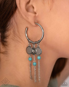 Paparazzi Peppy Pinnacle - Blue Earring