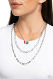 Paparazzi Colorful Cadet - Red Necklace